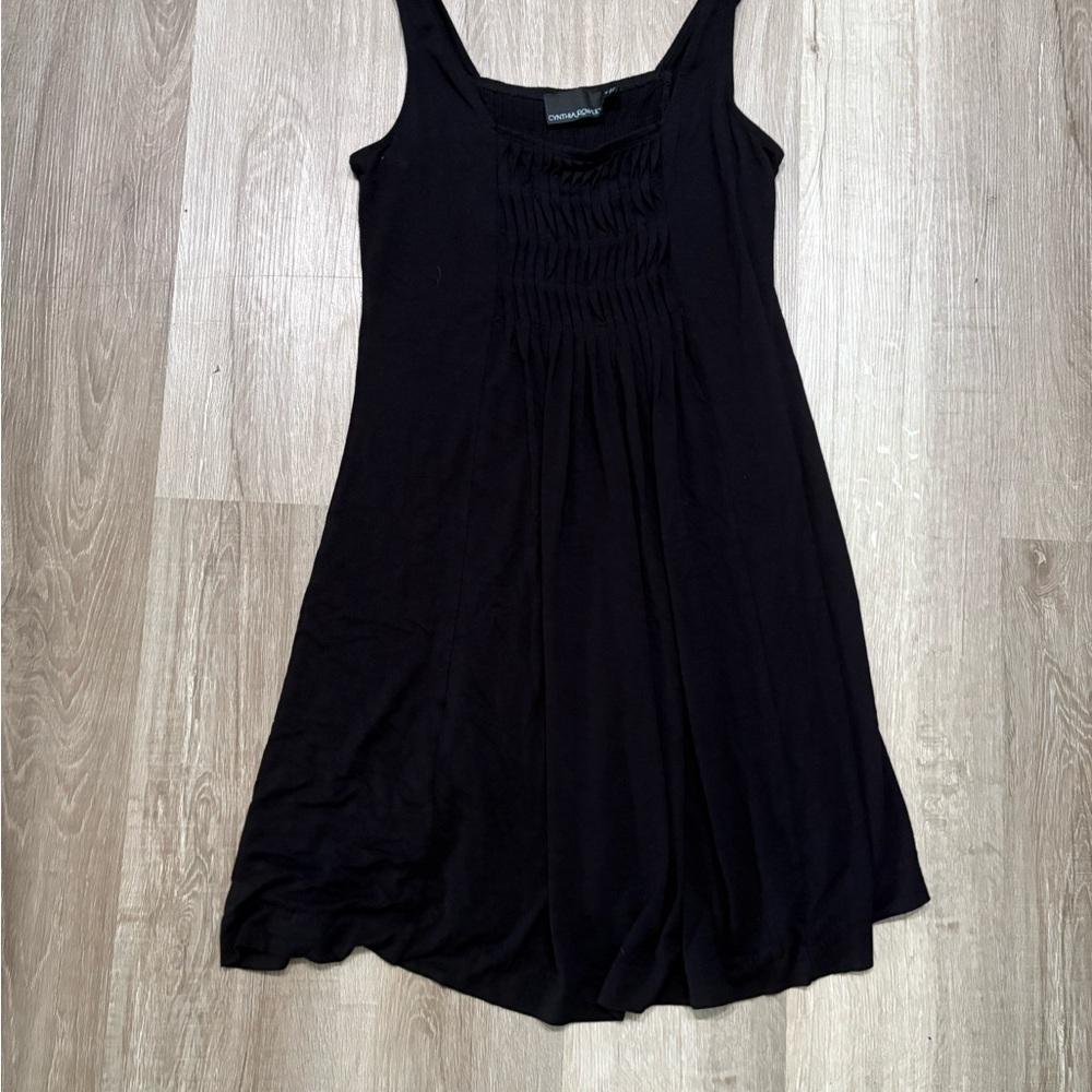 Cynthia Rowley Black Gathered Top